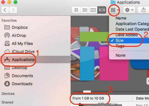 mac search for large files